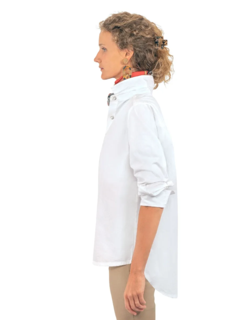 Cotton Poplin Ladies Shirt