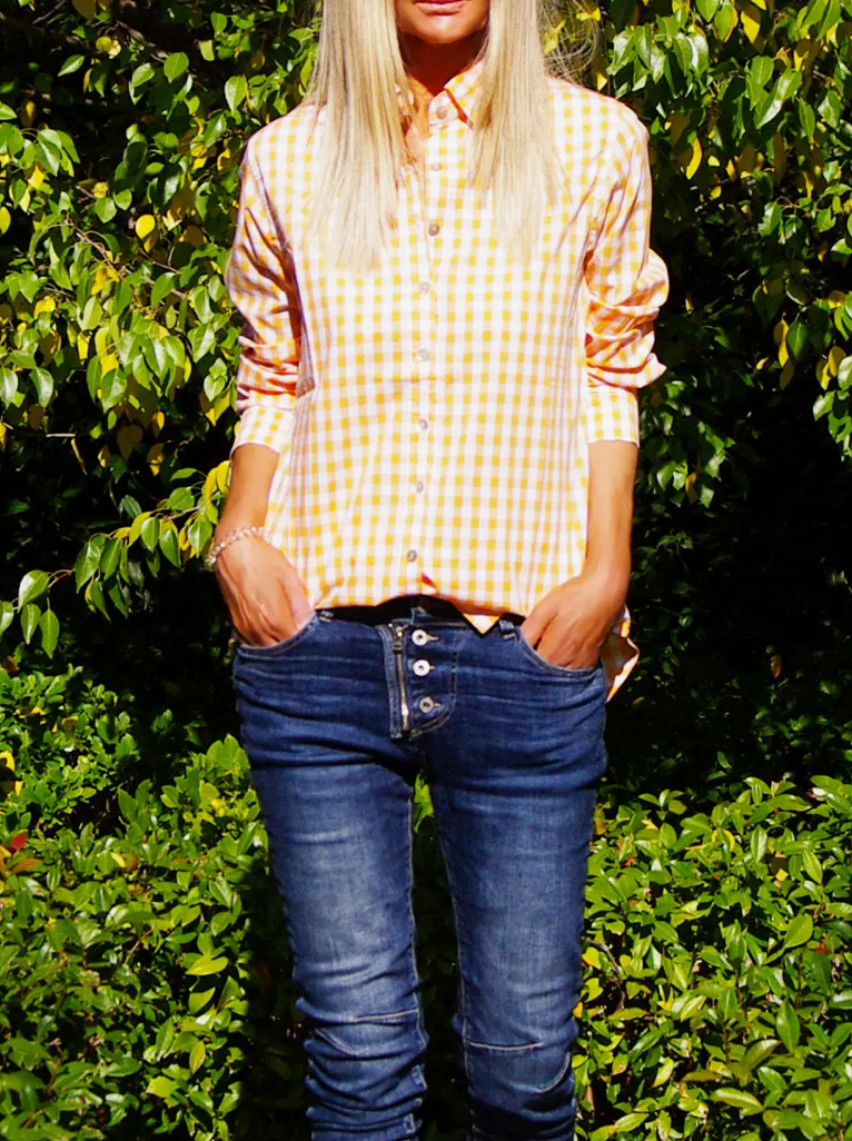Gingham Ladies Shirt