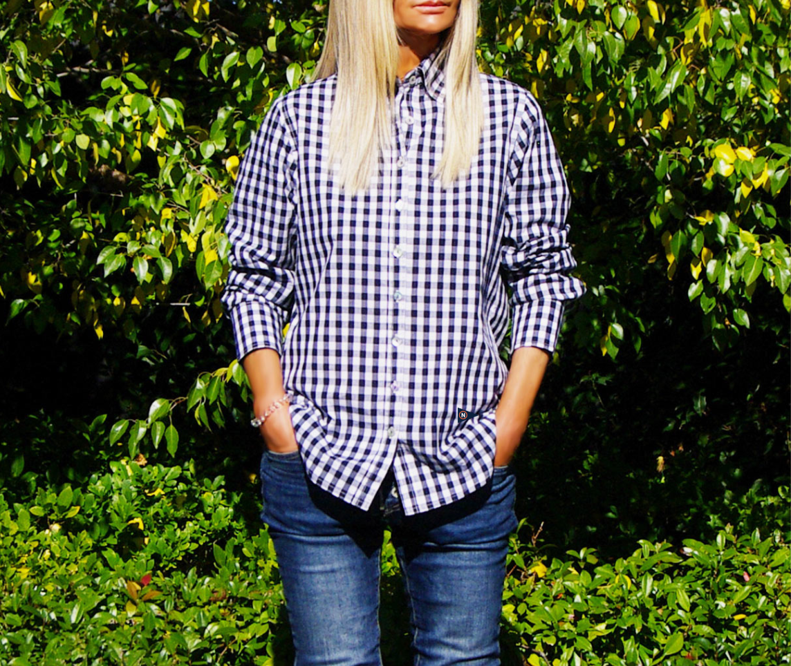 Gingham Ladies Shirt